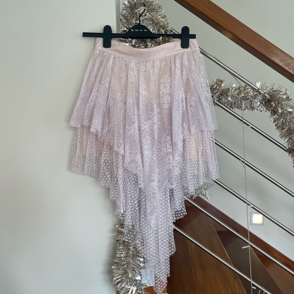 Philosophy lilac lace skirt